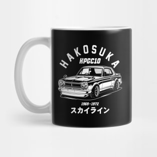 Skyline 2000 GTR Hakosuka (White Print) Mug